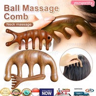 🔥Ship 24H🔥经络按摩梳Sandalwood Meridian Massage Comb Body Acupoint Massager Fatigue Removing Health Care 
