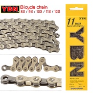YBN Bike Chain 8/9/10/11/12 Speed MTB Road Bike Chain Compatible with SRAM SHIMANO Unpacked Bicycle 