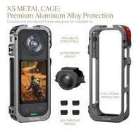Metal Camera Cage Case Flymile X5 for Insta360 X5 Aluminum Alloy Frame