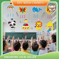 SG Cute DIY Nonwoven Fabric Cartoon Wind Chime Toy/Children Art Craft Toy/Birthday