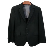 Yohji Yamamoto แท้ อก38 เสื้อสูทแขนยาวดำลายริ้วเทาสปอตคลาสสิก