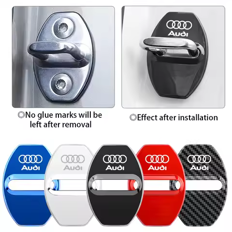 Car Accessories Auto Door Lock Covers Case For Audi A3 A4 A5 A6 A7 Q2 Q3 Q5 Q8 TT S3 S4 S5 S6 Auto D