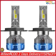 【มาถึงภายใน 2 วัน】🛠หลอดไฟ H4 2PCS 60000LM พัดลมในตัว+ขับเคลื่อนภายนอก ไฟหน้าLEDมอเตอร์ไซขั้วH4 6000K