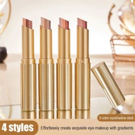 Qxqy Three-color Eyeshadow Stick Waterproof Sweatproof Cosmetic Makeup Eye Earth Eyeshadow Tone A0p2