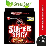 Nongshim Shin Super Spicy Ramyun 5 x 120g (Made In Korea) (HALAL)
