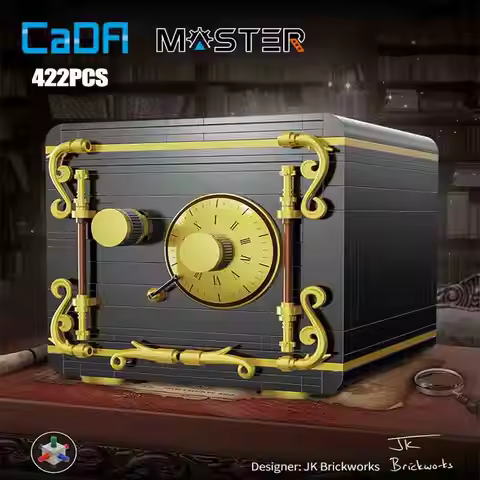 Cada 422PCS City Retro Combination Safe Building Blocks The Secret of Safe Experiment Education Bric