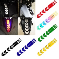 Motorcycle Reflective Sticker Wheel Fender Waterproof Safety Warning Arrow Sticker