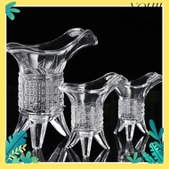 YOHII Crystal Glass Cup, Chinese Wine Ancient Chinese Emperor Cup, Retro Tripod Base Baijiu Cup