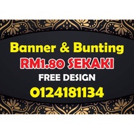 Banner bunting free design