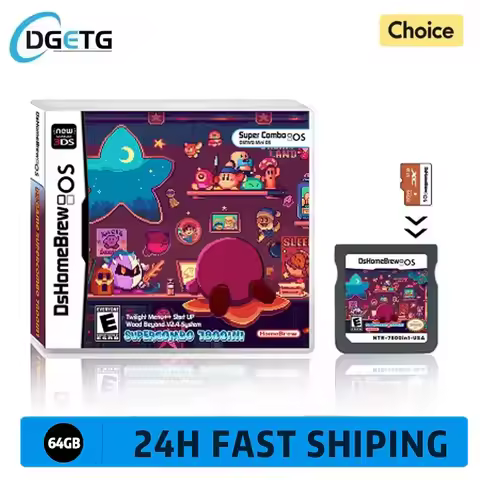 New DS 7800 in 1 Memory Card SDHC Adapter With 64G TF Card For NDS NDSL 3DS XL 2DS XL Video Game Con