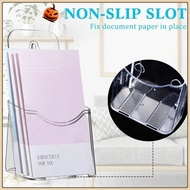 Modern Brochure RackAcrylic Display Holder Wall Mount Transparent A6 Flyer Booklet Menu Stand