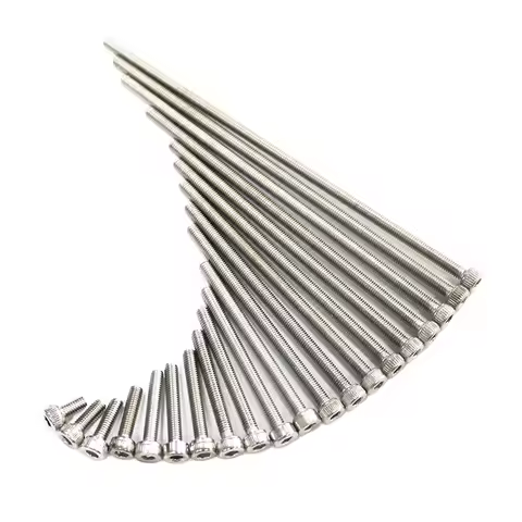 M3 M4 M5 M6 M7 M8 Stainless Steel Hex Bolt Socket Cap Screws Allen Long 100mm 110mm 120mm 130mm 140m