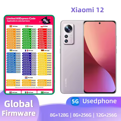 Xiaomi 12 5G Android 6.28-inch RAM 12GB ROM 256GB used phone
