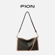 Fion Philo New Floral Pattern Pillow Bag Womens Commuter Armpit Crossbody Bag Shoulder Bag Leather P