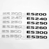 Car Trunk ABS Chrome Letters Logos Badge Emblem Decals Styling Sticker For Lexus ES ES200 ES250 ES26