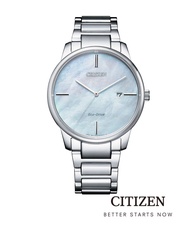 CITIZEN นาฬิกาข้อมือผู้ชาย Eco-Drive BM7520-88D Mother of Pearl Men's Watch ( พลังงานแสง )