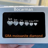 GRA heart moissanite diamond High quality DEF color vvs heart1ct-5ct