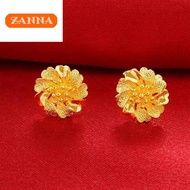 916 gold earrings Beautiful floral stud earrings for women gift earrings hypoallergenic non tarnish