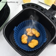 STE Air Fryers Oven Baking Tray Fried Chicken Basket Mat Airfryer Silicone Bakeware SG