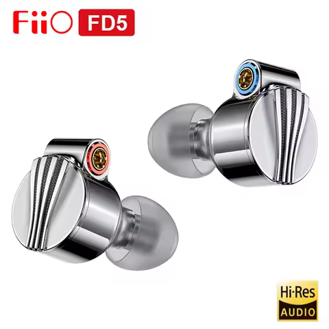 Fiio FD5 Beryllium Coated Dynamic In-Ear Monitors Earphone with 2.5/3.5/4.4mm Interchangeable Sound 
