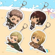 Anime acrylic keychain for Attack On Titan Jean Kirstein Sasha Braus Erwin Smith Armin Arlert acryli