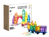 Mideer มิเดียร์ Distinctive Magnetic Tiles 100pcs แม่เหล็กตัวต่อสีรุ้ง 100 ชิ้น