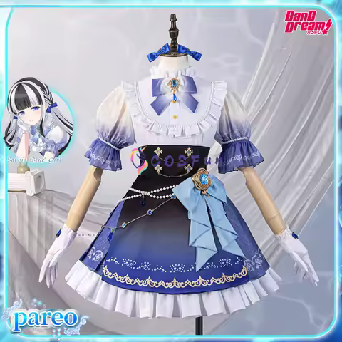 BanG Dream Nyubara Reona Cosplay Costume PAREO Lolita Dress Halloween Party Role Play Outfit Women C
