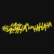1PC HAHAHA Joker Laughing Motorcycle Stickers for Fuel Tank Helmet Vinyl Decals DIY Waterproof Car W