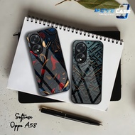 HP MV773 Softcase Glass Glitter Oppo A58 - Oppo A58 Silicone Case - Casing Latest Oppo A58hp