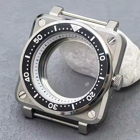 SKX007 Square Case NH35 Case Sapphire Glass Fits NH35 NH36 7S26 4R Movement 28.5mm Dial SKX007 Pilot