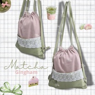 Jeans Drawstring Bag - Chicly Studio, mini jeans Drawstring Bag, play Bag, aesthetic Drawstring Bag,