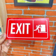 Acrylic Emergency Door, Exit, Emergency, Safety Sign, Evacuation Route