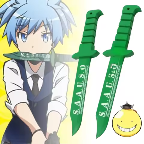 37cm Shiota Nagisa Katana Anime Assassination Classroom Cosplay Prop Ninja Knife Sword Real Size Jap
