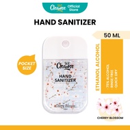 Cleanse360 Hand Sanitizer [Liquid Spray - 50ml Card Pocket Size] Ethanol Alcohol | Cherry Blossom | 