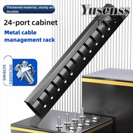 YUSENSS Cable Management, 12/24 Slot 1U 19inch Server Rack Wire Organizer, Trunking Horizontal Mount