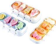 RErom Popsicles Molds 3 Pack, Mini Popsicle Molds for Kids Baby Cute Shapes Silicone Popsicle Molds BPA Free Reusable Ice Cream Mold Popsicle Maker Homemade DIY Set (Pineapple&amp;Paws&amp;Cartoon)
