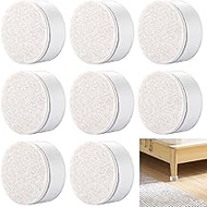 DAJAVE Pack of 8 Carbon Steel Furniture Risers, 5 cm, Diameter 6 cm, Self-Adhesive Bed Height, Table