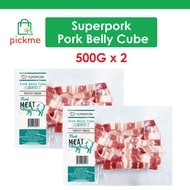 [Bundle of 2] Superpork Pork Belly Cube [500g X 2] - Frozen