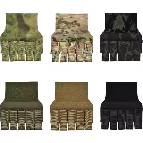 5 Cells 40MM Storage Pouch Chest Rig Abdominal Hanging Bag Tactical Vest Carrier Accessories ATFG/MC