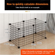 Customizable Pet Cage || Modular Grid Animal Playpen Fence for Cat Dog Guinea Pig Chicken Duck Rabbits Puppy Kitten