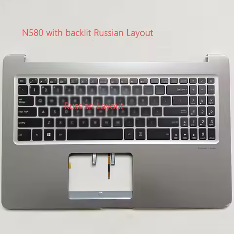 Keyboard for ASUS Vivobook Pro X580 N580 N580GD Backlit C Cover Russian RU Layout