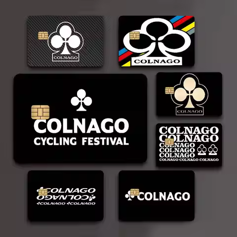 Bicycle Brand C-Colnagos High-end Credit Card Skin Stickers No Adhesive Residue Water Proof For VISA
