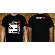 Honda Integra Type R DC5 Oren Sport Cotton DTF Front Printing Black T-Shirt XS-3XL Free Sticker