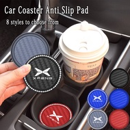 Xpeng Car Coaster with Diamond Studded Rhinestone Water Cup Mat Silicone Anti Slip Mat For Xpeng X9 