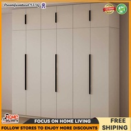 HK Ready Stock Wardrobe Sliding Door Storage Cabinet 2/3/4/5/6 Doors Wardrobe With Drawers