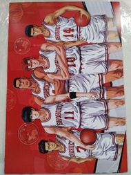 Japan sports comic SLAM DUNK shohoku Toy basketball poster 日本籃球 運動 漫畫動漫 灌籃高手 男兒當入樽 櫻木花道 流川楓 赤木剛憲 宮城良