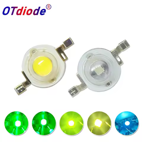 10-50pcs LED 3W Ice Blue Cyan 500nm Green 520nm Deep Green 540nm Grass Green 570nm High Power LED La