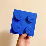 &lt;木木·仕事部屋 Mu Mu Studio&gt; 二手 LEGO 樂高 legoland 積木盒 收納盒 小物盒 塑膠盒 基礎藍 深藍 周邊 週邊