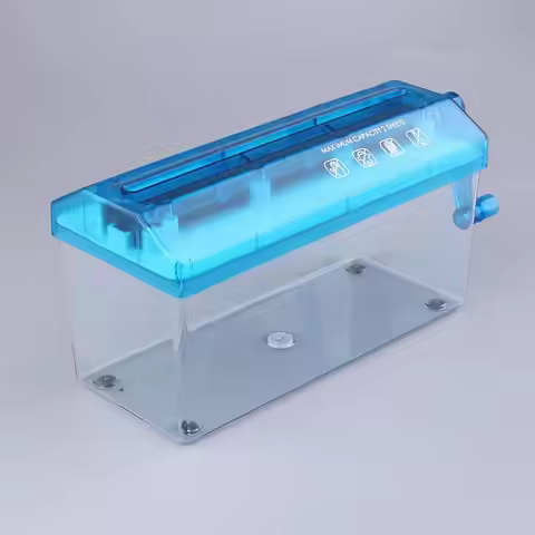 Hand Shredder A4 Size Practical Desktop Stationery Mini Hand Crank Shredder