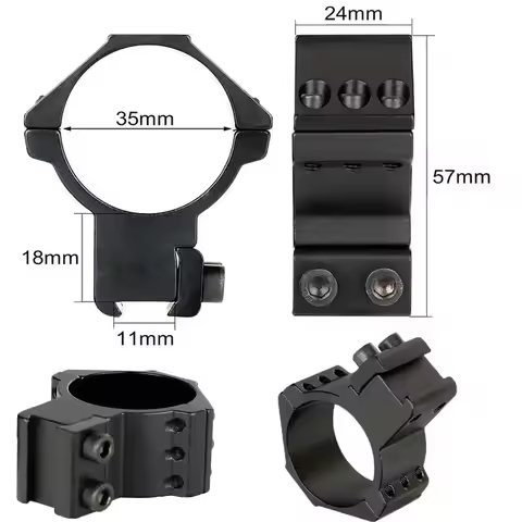 High Dovetail Hunting Scope Rings 35mm Diameter Scope Mount Gun Accessories Parts Mount Ring